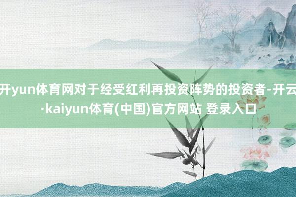 开yun体育网对于经受红利再投资阵势的投资者-开云·kaiyun体育(中国)官方网站 登录入口