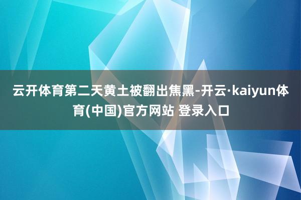 云开体育第二天黄土被翻出焦黑-开云·kaiyun体育(中国)官方网站 登录入口