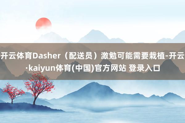 开云体育Dasher（配送员）激勉可能需要栽植-开云·kaiyun体育(中国)官方网站 登录入口